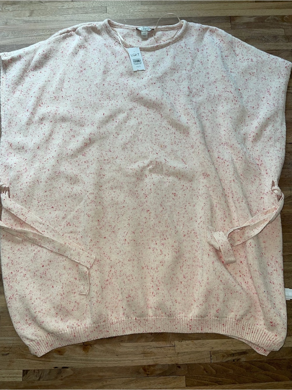 NWT Loft Flecked Side Tie Poncho | Women’s XS